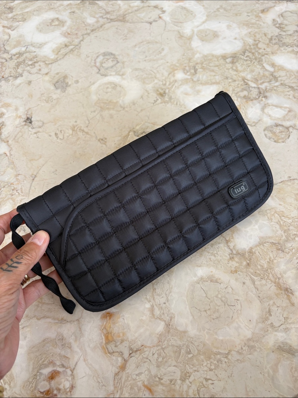 LUG Tango Zippered Nylon Travel Wallet Organizer Unisex Black